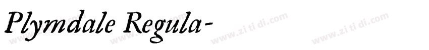 Plymdale Regula字体转换